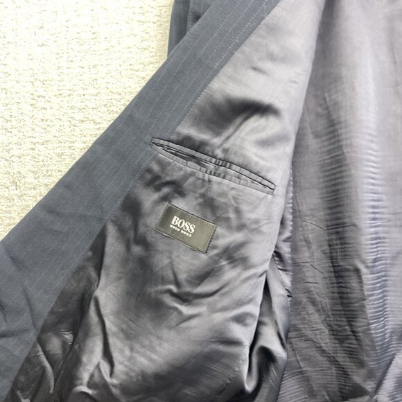 VTG Hugo Boss Zeus Akropolis Double Breasted Blazer Size 102* Wool Germany Made - Picture 12 of 16